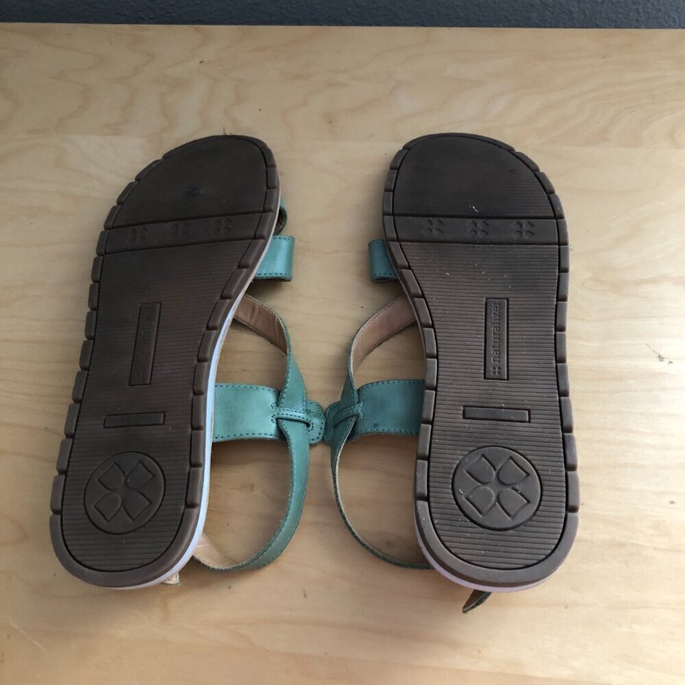 Naturalizer Green Leather Strappy Sandals - Picture 8 of 10